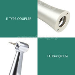 Dental Push Button Low Speed Contra Angle Handpiece E-type Fit FG 1.6mm Burs