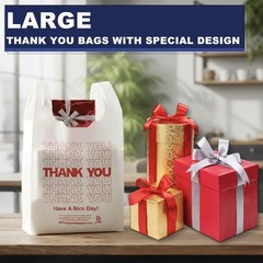 100 Pack White T Shirt Grocery Bags 11x6x21 Reusable Disposable Bags