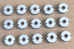 NOS Unbranded Aluminum Round Shaft Collars Clamping (Lot of 15)