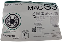 Verathon GlideScope Spectrum QC MAC S3 0574-0227 Single Use Blade