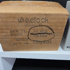 VTG Wheelock 31-24 Safety Horn Signaling Device Textured Silver NOS New 1984