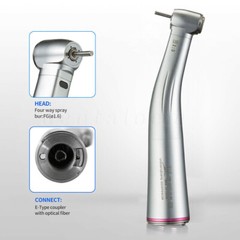 Dental 1:5 Increasing LED Fiber Optic Contra Angle Red Ring For NSK Ti Max Z95L
