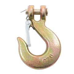 4 Pack 5/16″ G70 Chain Hook Clevis Slip Hook with Safety Latch 14000Lbs Capacity