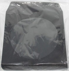 100 Black Color CD DVD Paper Sleeve Envelopes