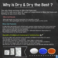 1 Quart Premium Blue Indicating Silica Gel Desiccant Beads(2 LBS) – Rechargeable