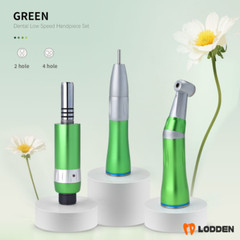 Dental 1:1 Inner Channel Slow Low Speed Handpiece Angle Air Motor Set 2/4H S65dB