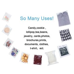 100/200/500 Clear Poly Bags OPP Cellophane Plastic Bags Self Adhesive Any Size