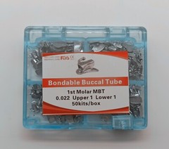 50Set Dental Ortho Bondable Buccal Tubes 1st 2nd Molar Roth/MBT 022 Mesh Base