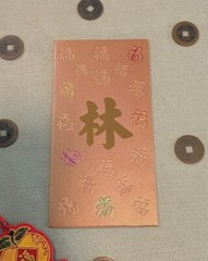 50pcs Customized Surname Red Envelope Creative Hongbao Red Packet Gift Envelopes
