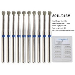 Dental Round Diamond Bur FG Pear Round End Taper Football Egg Barrel High Speed