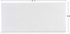 Security Tinted Self-Seal Letter Envelopes-No Window, White-24 LB- 100 Count