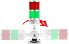 Industrial Warning Lights, 12-24V LED Stack Tower Lights with Buzzer, Lights, Co
