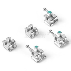 AZDENT Dental Orthodontic MIM Monoblock Brackets Braces Mini Roth/MBT 345 Hooks
