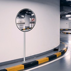 18″ Round Corner Convex Mirror Security Safety Outdoor Driveway Garage Wide View