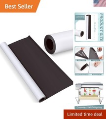 Blank White Surface Magnet Sheets 16 Inch x 5 Feet, 30 Mil Magnetic Roll Prin…