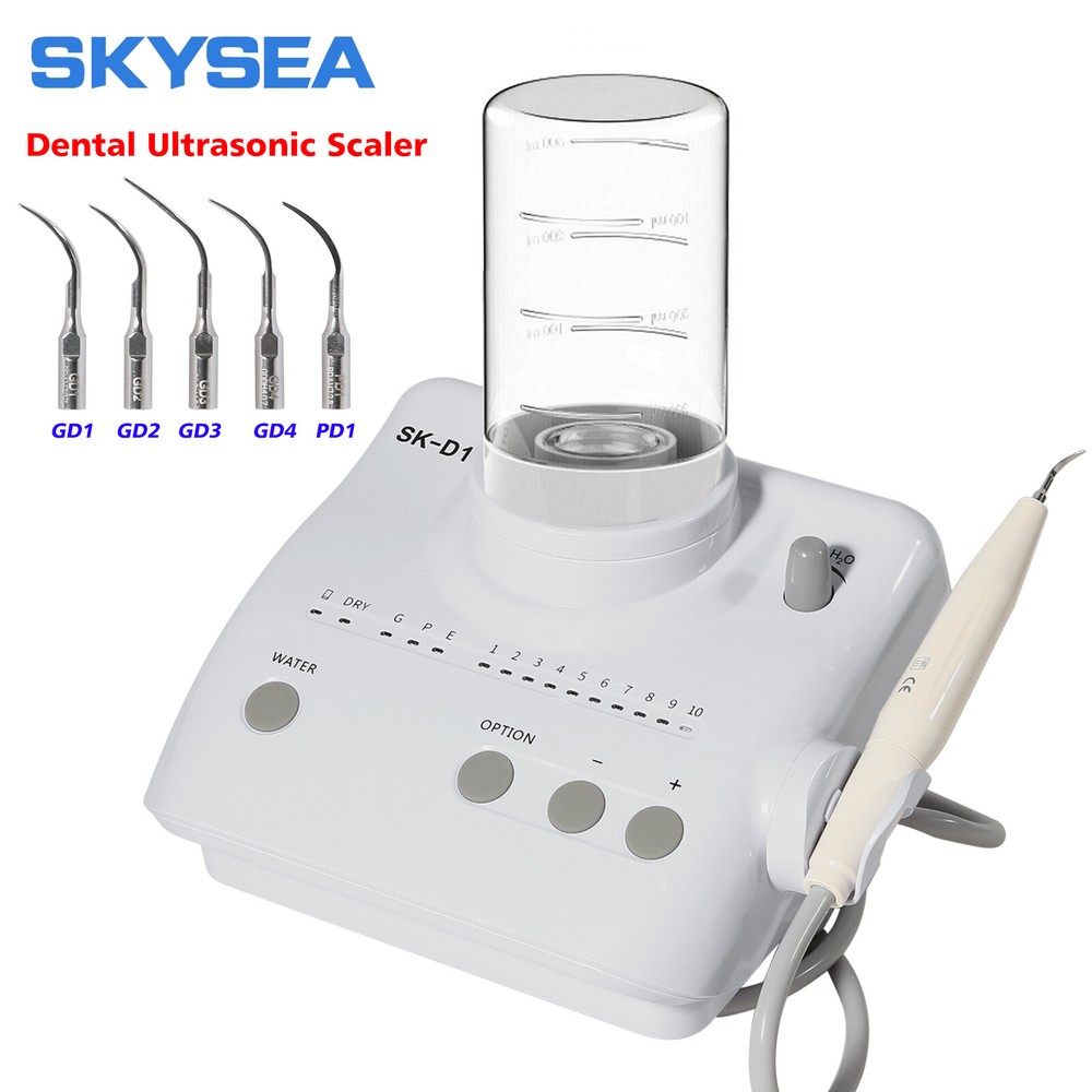 SK-D1 Dental Ultrasonic Piezo Scaler Unit w/ 2*Bottles 5*Tips For DTE SATELEC US