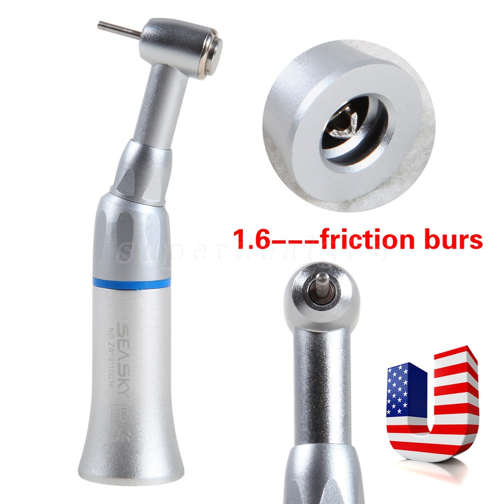 Dental Low Speed Contra Angle Handpiece Push/Latch Fit NSK FG1.6mm/RA2.35mm Burs