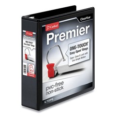 Cardinal 10321 ClearVue 3-Ring 2″ Cap Easy Open Slant-D Ring Binder – Black New