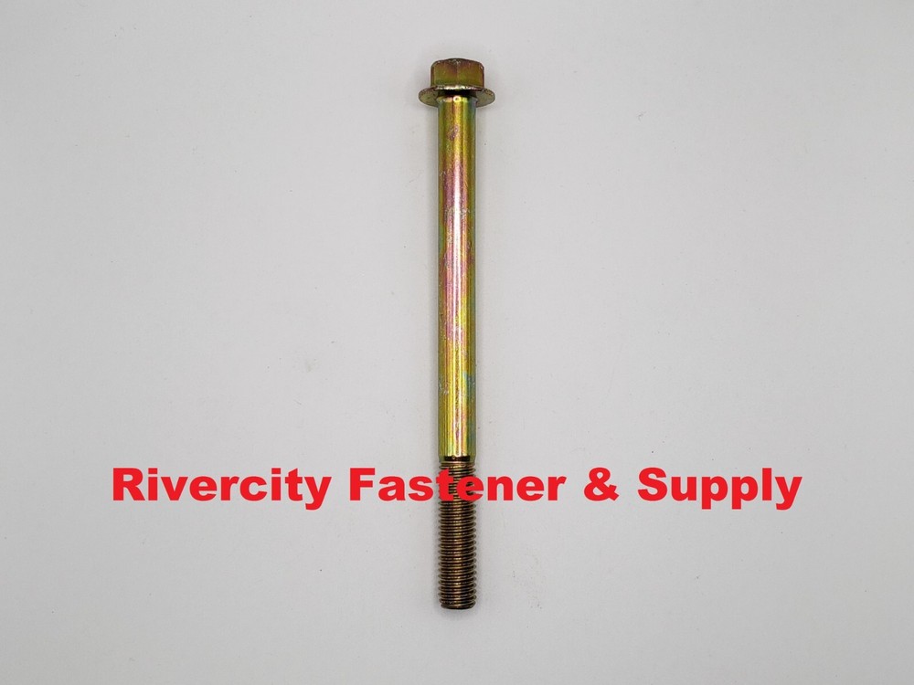 (2) M10-1.5×130 Hex Head Flange Screws DIN 6921 10mm x 130mm Bolts M10x1.5×130