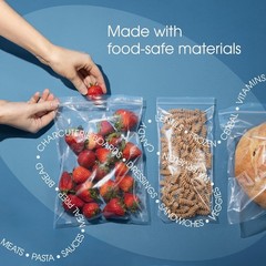 Durable 2 Mil Clear Zip Poly Bags – 100 Pack for Packing and Organizing