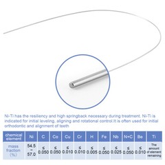 AZDENT Dental Ortho Niti Super Elastic Arch Wires Round/Rectangular Ovoid/Nature