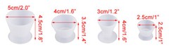 Dental Flexible Lab Silicone Dappen Dish Mixing Cup Suction Rubber No-Stick Bowl