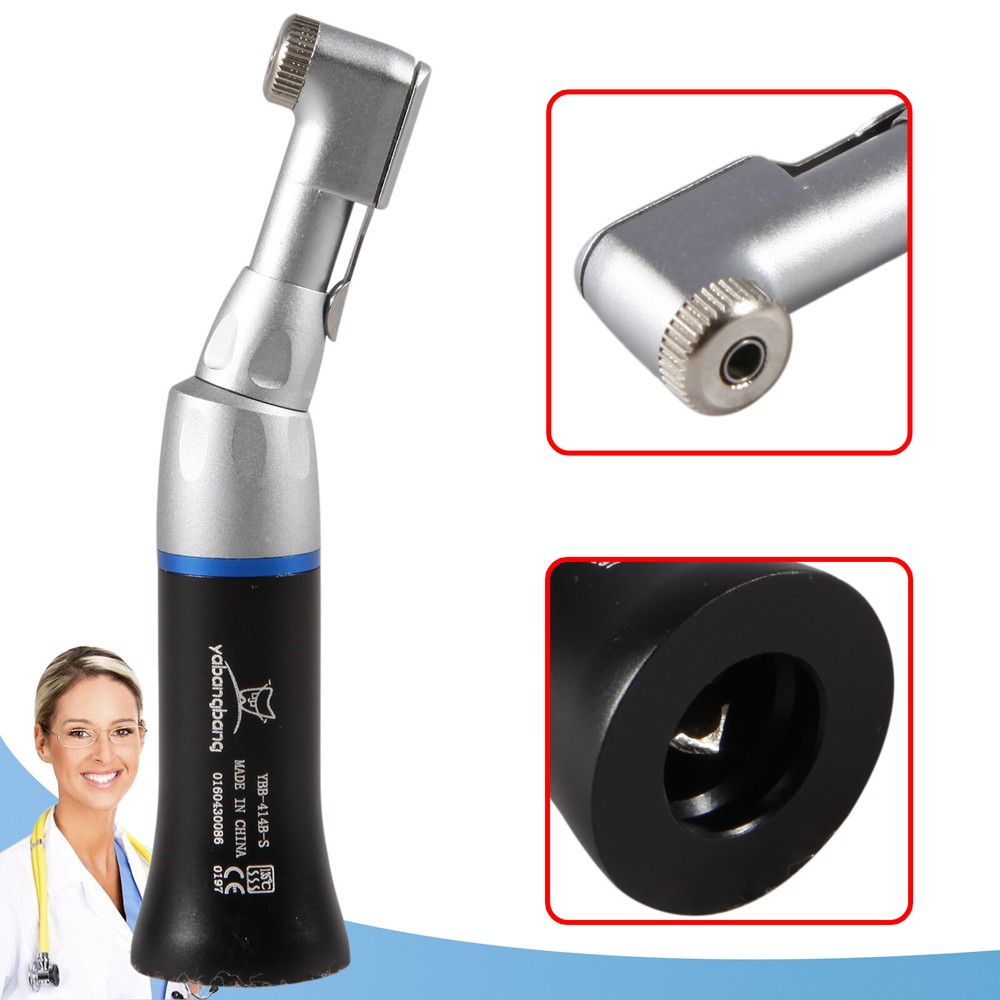 NSK Style Dental Contra Angle Low Speed Handpiece Latch Black For E-type motors