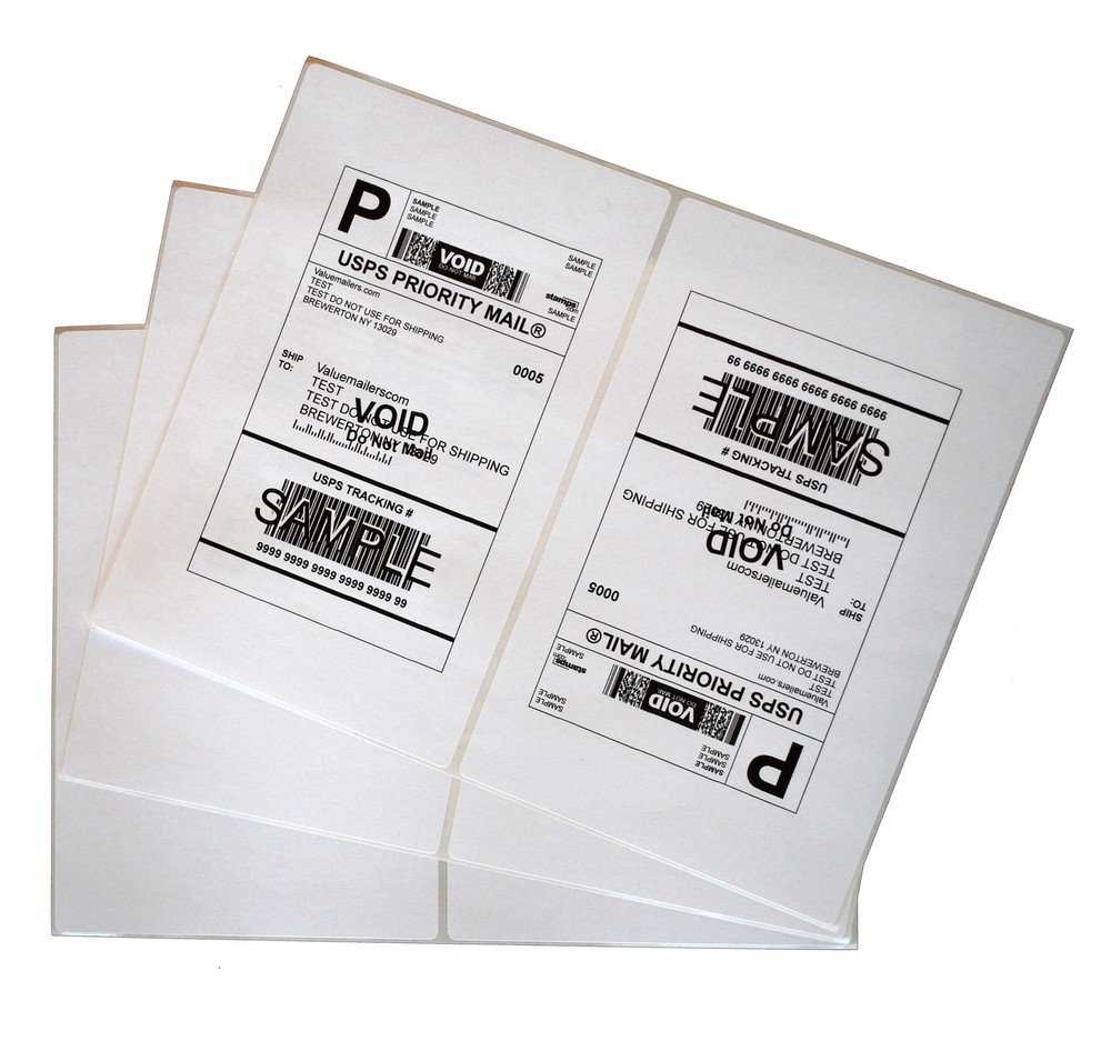 Labels 8.5×5.5 500 Shipping 8.5×5.5 Half-Sheet Self Adhesive VM Brand Labels