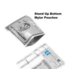 100PCS 3.5g Zip Seal Mylar Pouches Food Grade Resealable Smell Proof Storage Bag