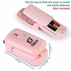 2-Pack 2-in-1 Mini Heat Sealer Machine Chip Bag Sealer and Cutter Snack Bags