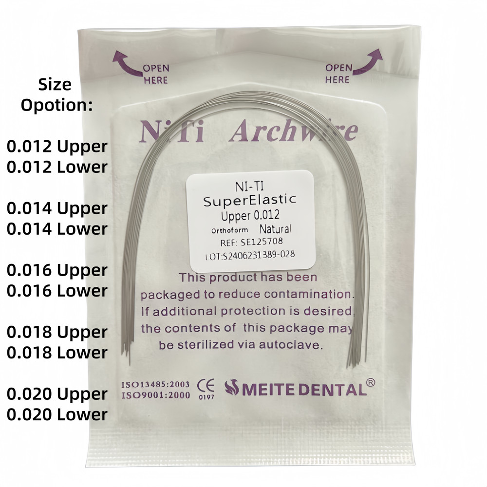 Dental Orthodontic Super Elastic Niti Round/Rectangular Arcos Arch Wires Natural