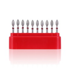 AZDENT Dental Diamond Burs FG Burs Football Shape Fine 379-023F/368-023F Red USA