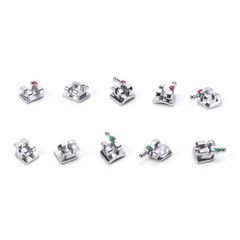 Dental Orthodontic Monoblock Brackets Braces Mini Roth/MBT 0.022/0.018 3/345 Hk