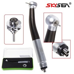 SKYSEA Dental High Speed Turbine Handpiece Push Button 4H 4Spray Stainless Steel