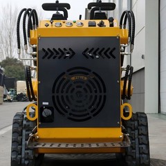 Mini Skid Steer Loader 24HP 4-in-1 Bucket 3-Stage Pump Hydraulic System 2026 New