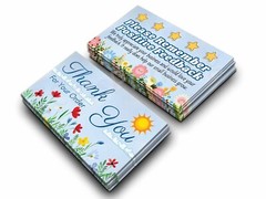 eBay Seller Thank You For Your Order Cards Small Business Leave A Review Notes