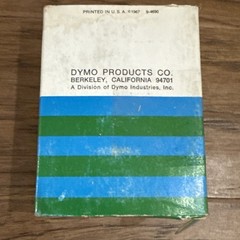 Vintage Box of Dymo Embossing Tape 1/4” x 36’ Orange 1967 For Desk Tapewriters