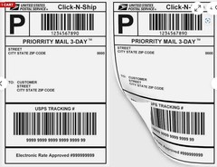 1000 Value 8.5″ X 5.5″ Half Sheet Self Adhesive Shipping Labels 2 Per Sheet