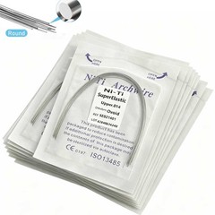 Dental Super Elastic Niti Arch Wire Round Ovoid Form Bracket Braces 10 packs