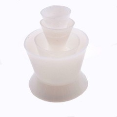 4 Size Dental Lab Silicone Rubber Mixing Bowls Cup No-Stick Flexible Dappen Dish