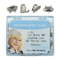 Tubo bucales de ortodoncia Dental Buccal Tube Convertible 1st Molar MBT Roth 022