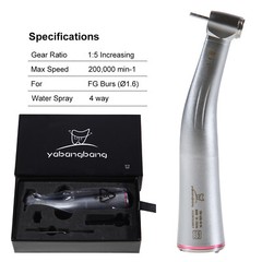 Dental 1:5 LED Fiber Optic Contra Angle Handpiece Fit NSK Ti-MAX X95L