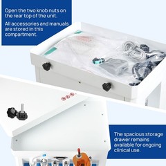 FDA Portable Dental Delivery Unit Suction Air Compressor Cart/ Handpiece kit