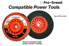 SuperGrindz Bevel Type 29 High-Density Zirconia Trimmable Flap Discs