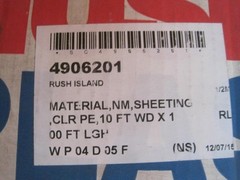 NEW Poly-America 610C Clear Husky 6-Mil Low Density Plastic Sheeting 10′ X100′