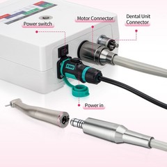 NSK Style Dental Brushless LED Micro Motor /1:5 Increasing LED Contra Angle US