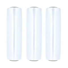 4 Rolls 17″ x 1476′ (34 Gauge) Plastic Film Pre-Stretch Hand Shrink Wrap Clear