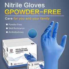 100-Count Medical-Grade Disposable Nitrile Exam Gloves (Latex & Powder Free)