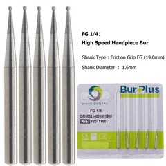Wave Dental Surgical Burs 25mm Carbide Bur Friction Grip FG Round For High Speed
