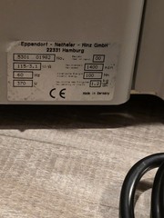 Eppendorf 5301 Vacufuge Centrifuge w/ Vac Pump & Rotor-Buyer Arranged Freight OK